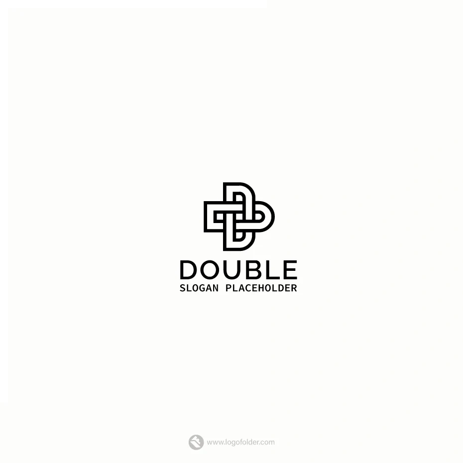 Double Letter D Logo  - Free customization