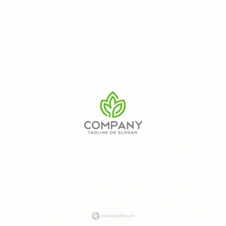 Green Leaf Logo  - Free customization