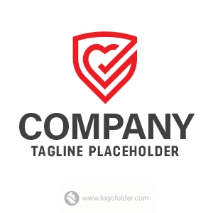 Heart Shield Logo  - Free customization