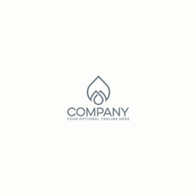 Interlocked Drop Logo  -  Beauty & cosmetics logo design