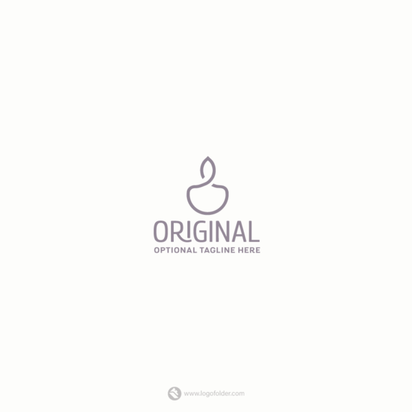 Abstract Candle Logo  - Free customization