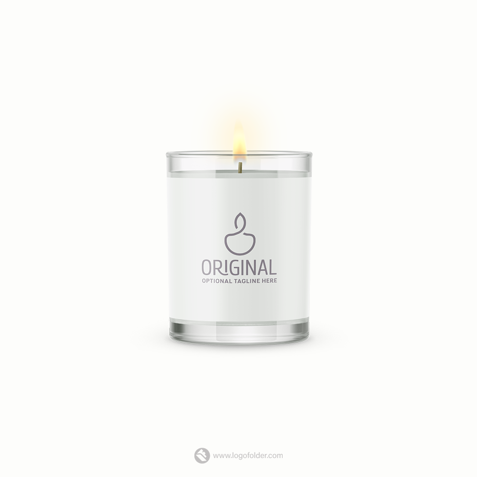 Abstract Candle Logo  -  Art, craft & design logo design