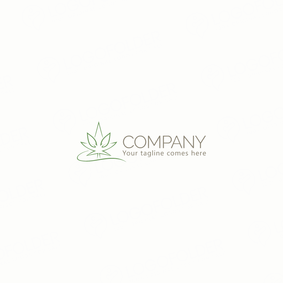 Medicinal Cannabis Logo  -  Floral & plant logo design