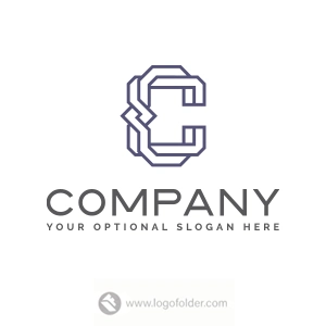 Geometric Letter C Logo  - Free customization