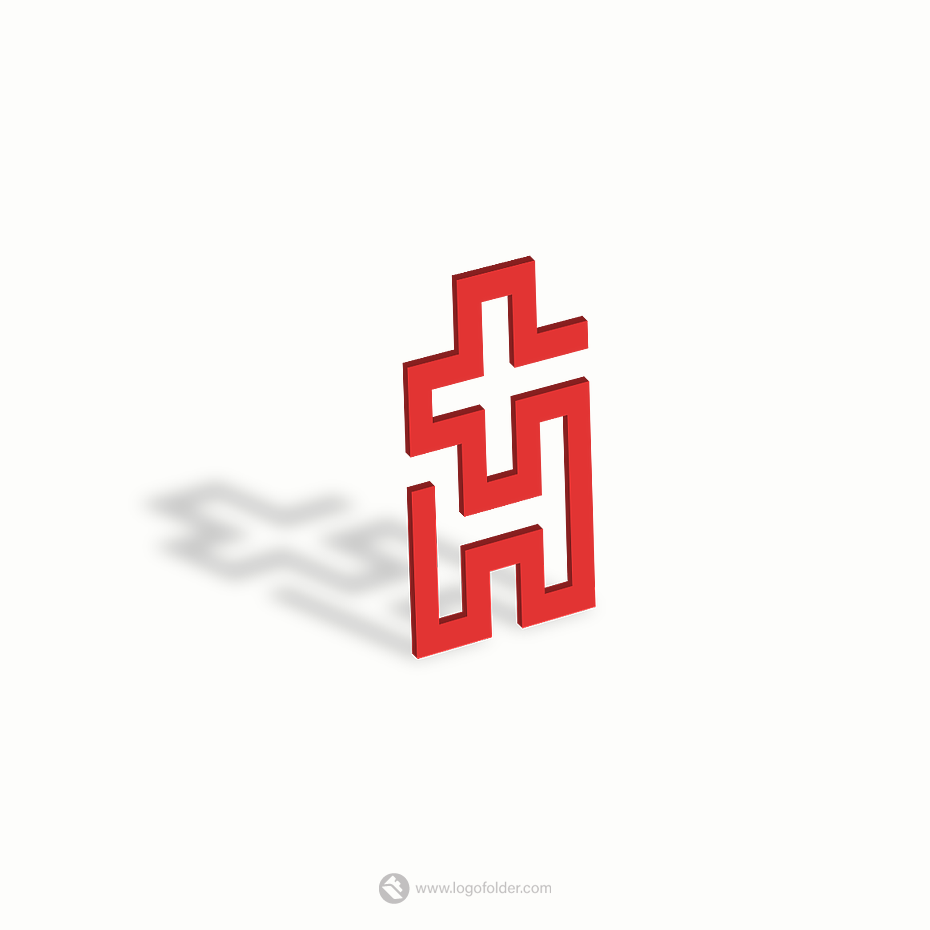 Letter H+ Logo  -  Health & medical logo design
