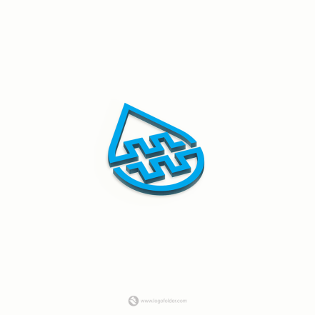 Drop Letter H Logo  - Free customization