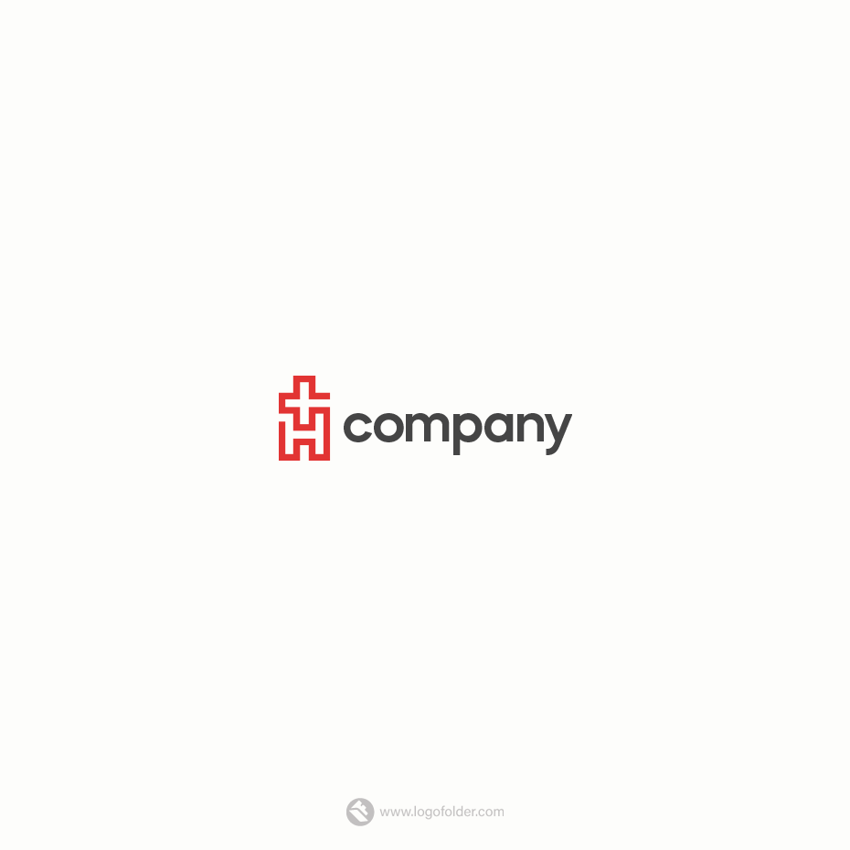 Letter H+ Logo  - Free customization