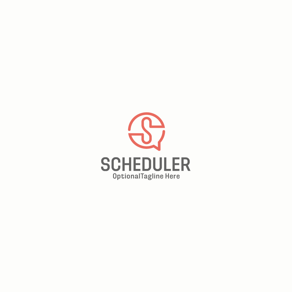 Schedule Chat – Letter S Logo  - Free customization
