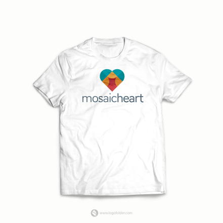 Mosaic Heart Logo  - Free customization