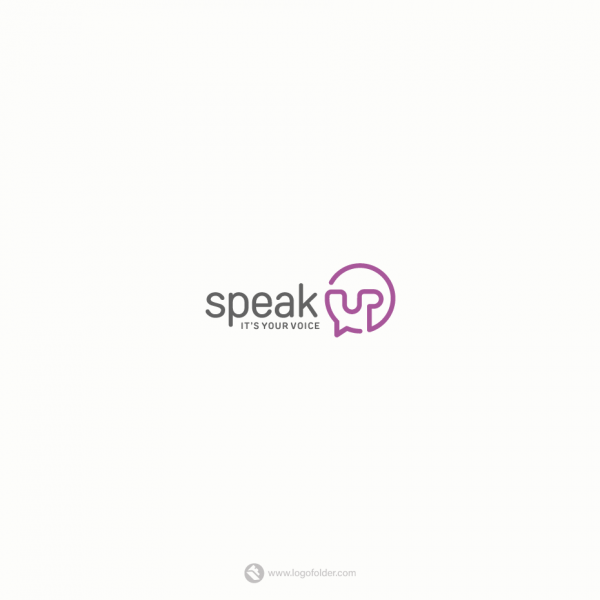 Speak Up Logo + Free Video Intro - LogoFolder