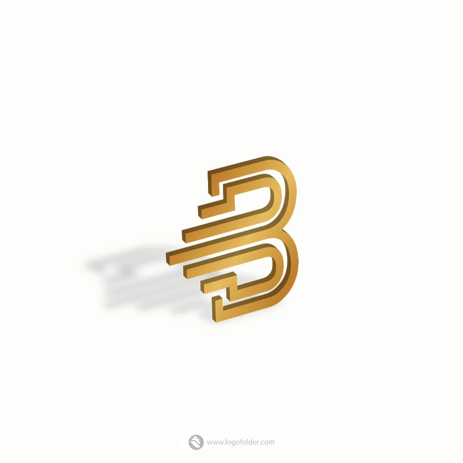 Letter B Logo + Free Video  -  Letter & typographic logo design