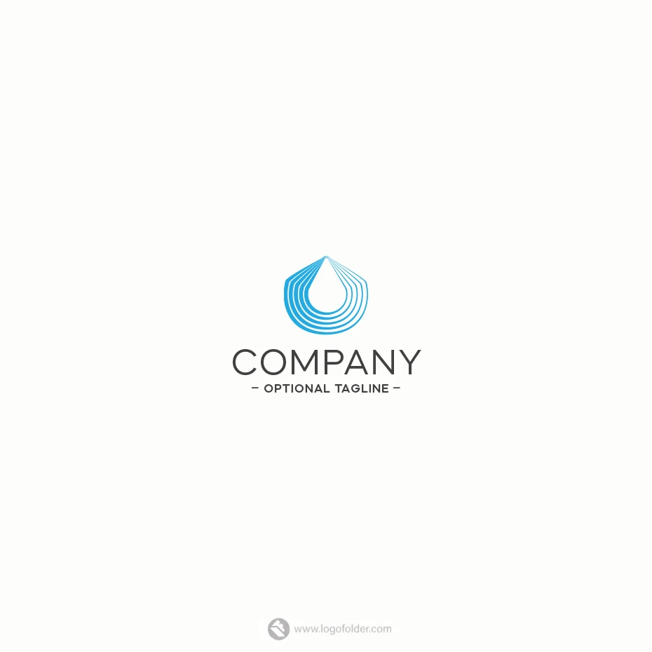 Concentric Drop Logo  - Free customization