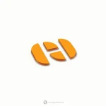 Negative Space Letter H Logo  - Free customization