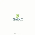 Letter D Leaf Logo  - Free customization