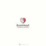 Brain Heart Logo  - Free customization