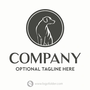 Dog Silhouette Logo  - Free customization