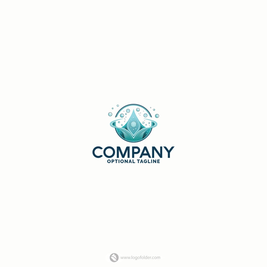 Leaf Droplet Logo  - Free customization