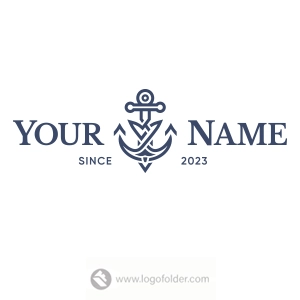 Anchor Logo  - Free customization