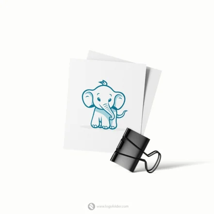 Cute Elephant Logo  - Free customization