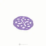 Intertwined Flower Logo  - Free customization