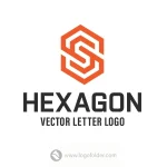 Hexagonal Letter S Logo  - Free customization