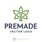 Interlocked Leaf Logo  - Free customization