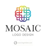 Mosaic Cross Logo  - Free customization