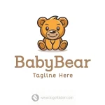 Cute Bear Logo  - Free customization