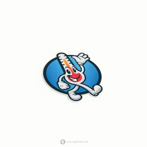 Thermometer Mascot Logo  - Free customization