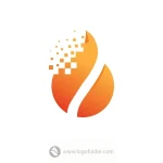 Digital Flame Logo  - Free customization