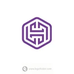 Hexagonal Letter H Logo  - Free customization