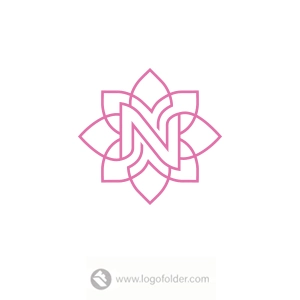 Letter N Floral Logo  - Free customization