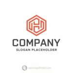 Hexagonal Letter H Logo  - Free customization