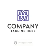 Rectangular Letter H Logo  - Free customization