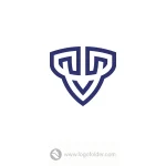 Letter V Shield Logo  - Free customization