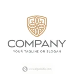 Floral Shield Logo  - Free customization