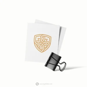 Floral Shield Logo  - Free customization