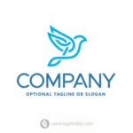 Interlocked Bird Logo  - Free customization