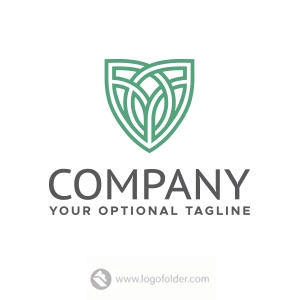 Vector Leaf Shield Logo Design Leaf Shield Logo - Free customization