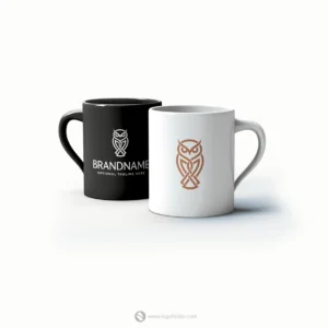 Interlocked Owl Logo  - Free customization