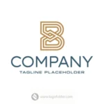 Interwoven Letter B Logo  - Free customization