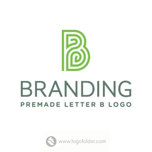 Letter B Leaf Logo  - Free customization