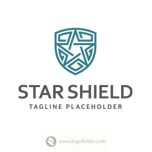 Star Shield Logo  - Free customization