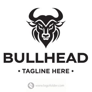 Premade Bull Head Logo Design with Exclusive Rights