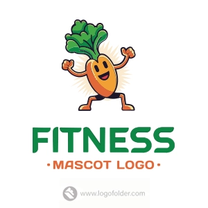 Premade Fitness Buddy Mascot Logo Design with Exclusive Rights