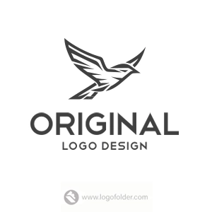 Premade Flying Bird Logo Design with Exclusive Rights