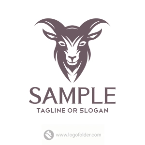 Premade Goat Logo Design with Exclusive Rights
