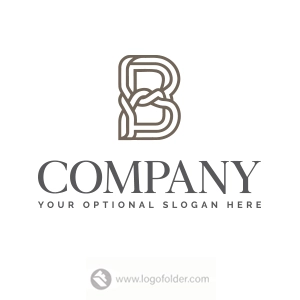 Interlocked Letter B Logo Design