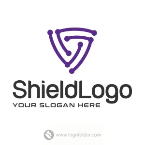 Premade Connect Shield Logo Design with Exclusive Rights