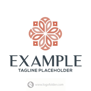 Premade Mosaic Bloom Logo Design with Exclusive Rights